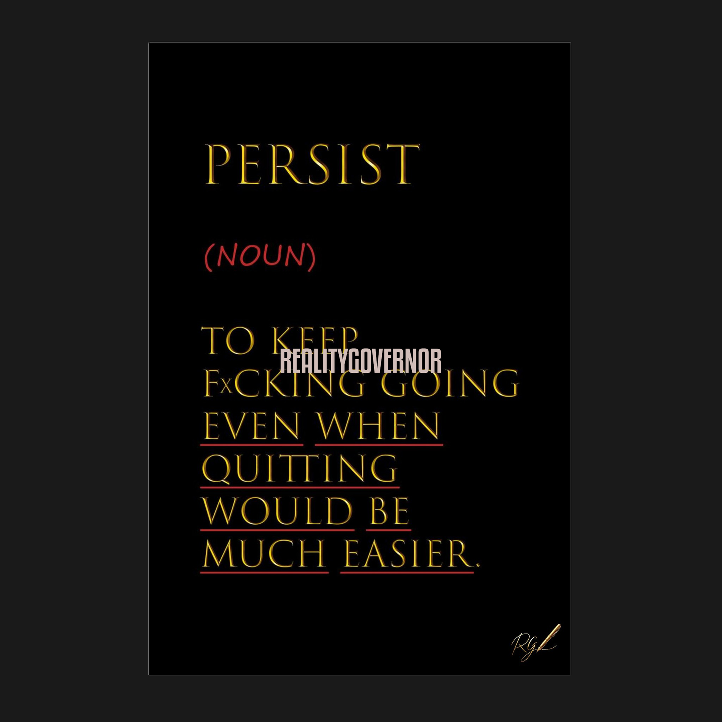 PERSISTIR